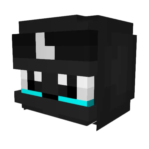 Pactond Minecraft avatar head, 3D render