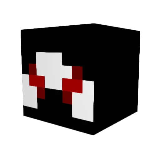 Pacture12 Minecraft avatar head, 3D render