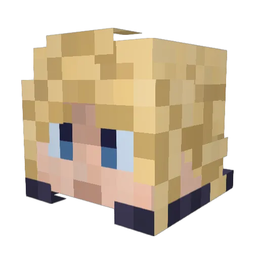 Padd91 Minecraft avatar head, 3D render
