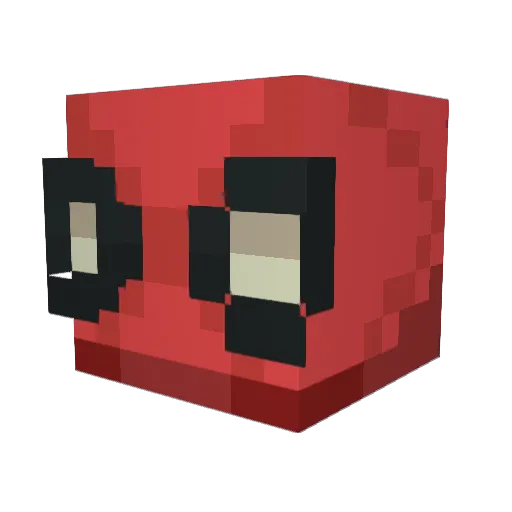 PaddleFishy Minecraft avatar head, 3D render