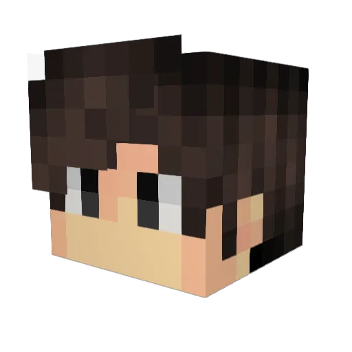 PaddlingMonkey Minecraft avatar head, 3D render