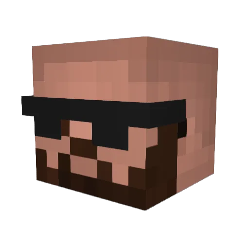 Paddy9351 Minecraft avatar head, 3D render