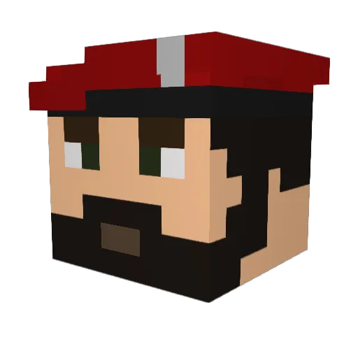 Paddy_Mayne Minecraft avatar head, 3D render