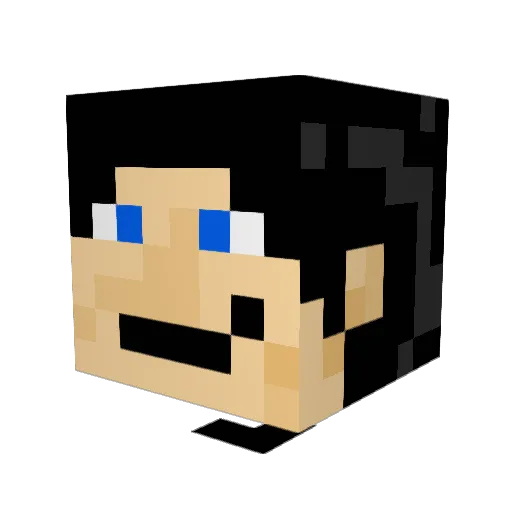 Paddyatty Minecraft avatar head, 3D render