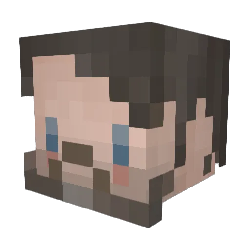 Paddysd Minecraft avatar head, 3D render