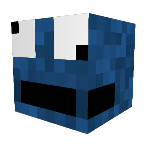 Padein Minecraft avatar head, 3D render