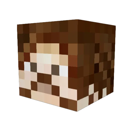 Padfoot1500 Minecraft avatar head, 3D render