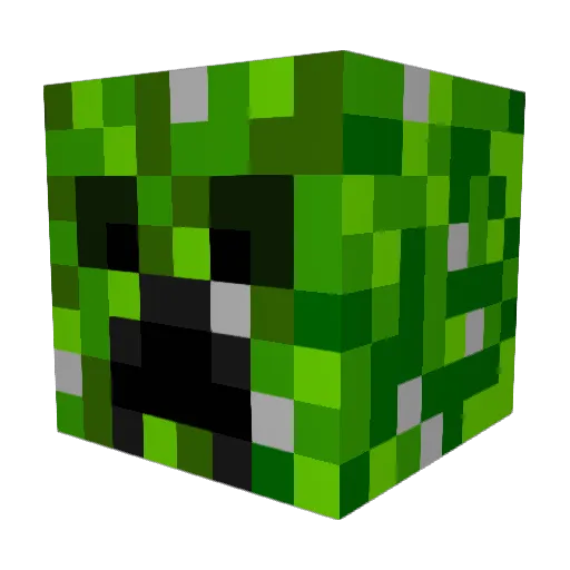 Padios Minecraft avatar head, 3D render