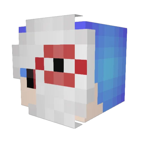 Padkidd Minecraft avatar head, 3D render