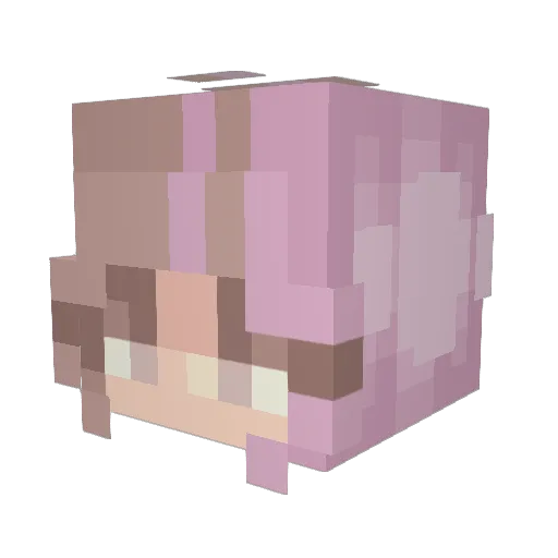 Padme_22 Minecraft avatar head, 3D render
