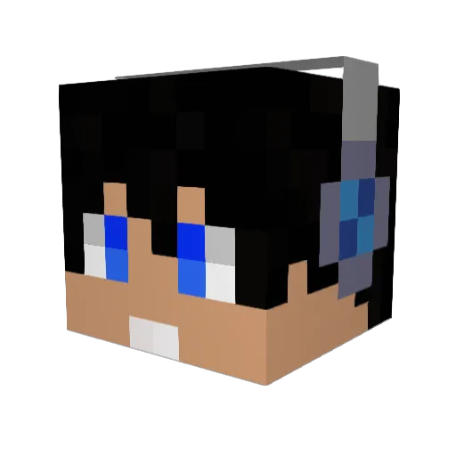 Padmurai Minecraft avatar head, 3D render