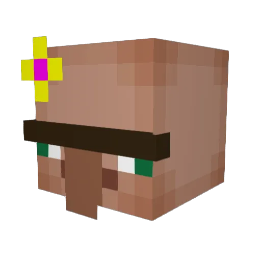 Padraiginnit Minecraft avatar head, 3D render