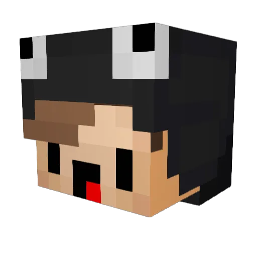 Padre69 Minecraft avatar head, 3D render