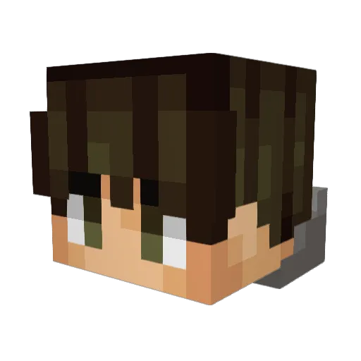 Padresam04 Minecraft avatar head, 3D render