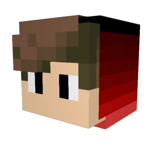 Padrin07 Minecraft avatar head, 3D render