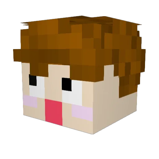 Padunadu4657 Minecraft avatar head, 3D render