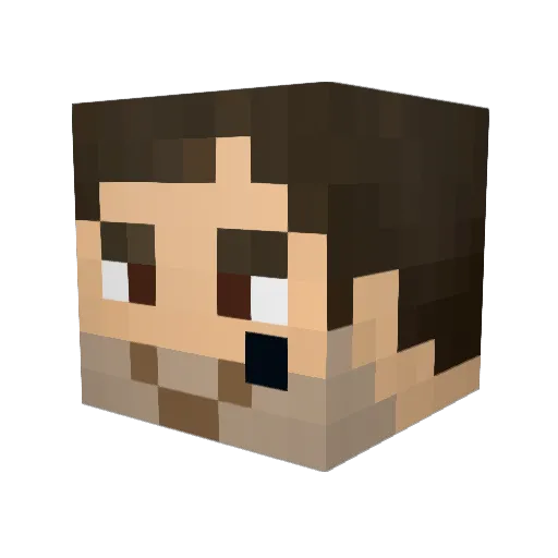 Padwickk Minecraft avatar head, 3D render