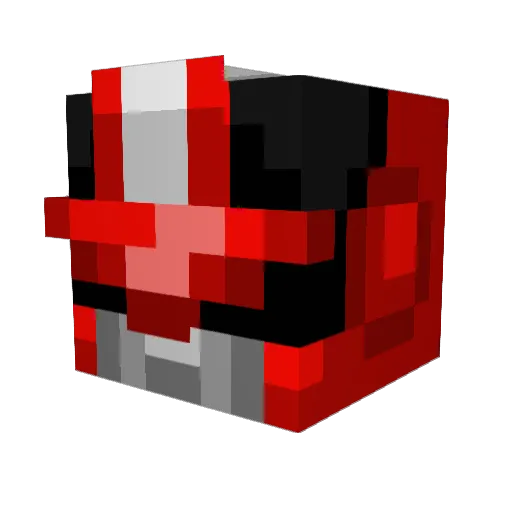 Paechez Minecraft avatar head, 3D render