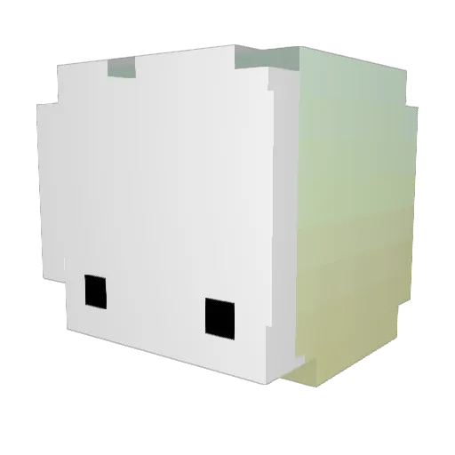Paeuq Minecraft avatar head, 3D render