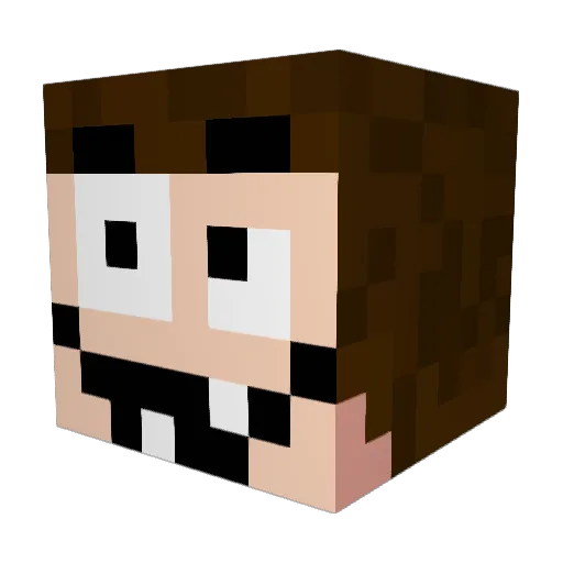 Paf_Alej Minecraft avatar head, 3D render