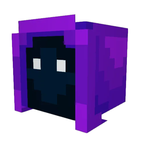 Paflas Minecraft avatar head, 3D render