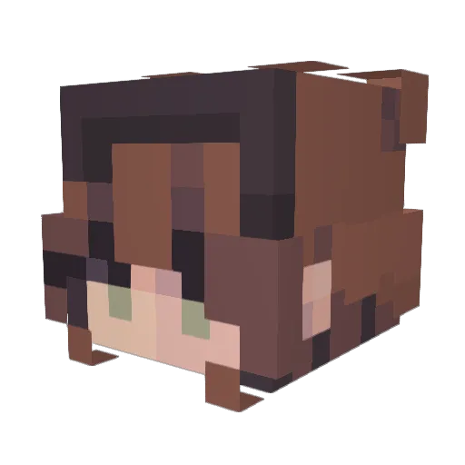 Pag__ Minecraft avatar head, 3D render