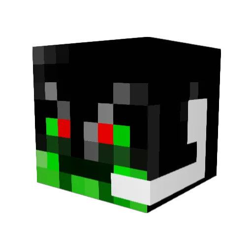 PageMaster Minecraft avatar head, 3D render