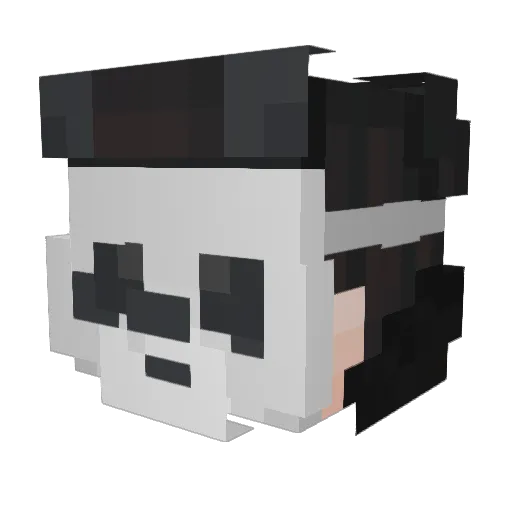 Pagodah_ Minecraft avatar head, 3D render