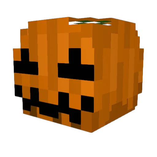 Pagra Minecraft avatar head, 3D render