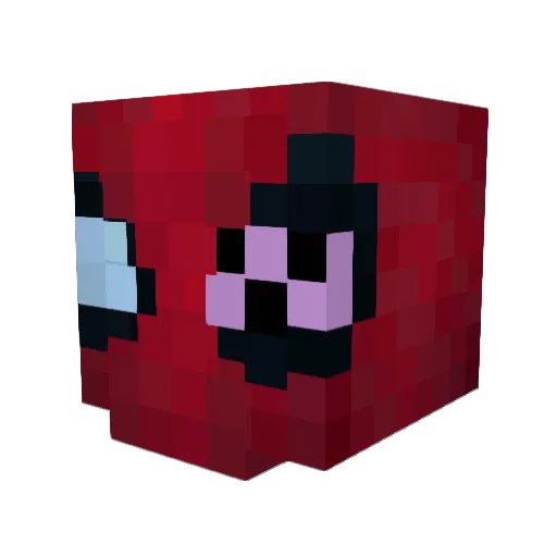 Pahlevon Minecraft avatar head, 3D render