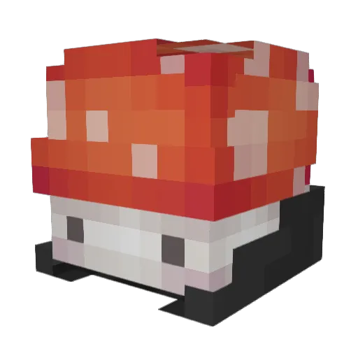 PaiFayce Minecraft avatar head, 3D render