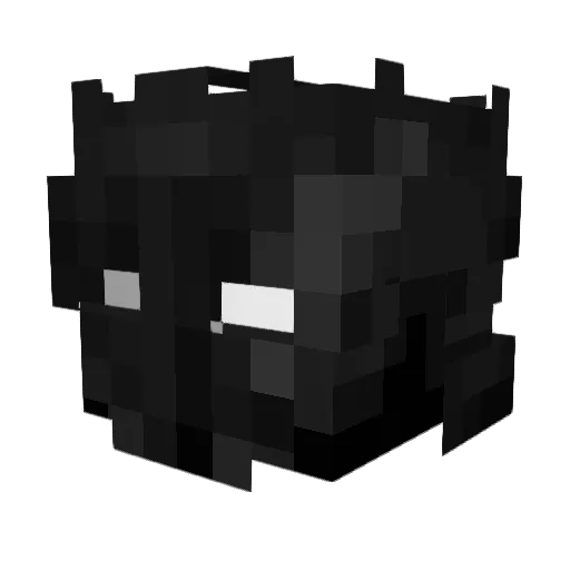 Pai_dk Minecraft avatar head, 3D render