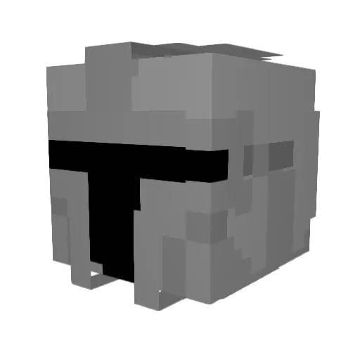 Paichend01 Minecraft avatar head, 3D render