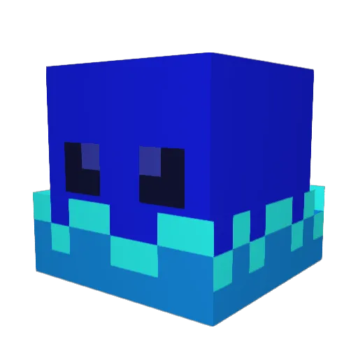 Paidoes Minecraft avatar head, 3D render