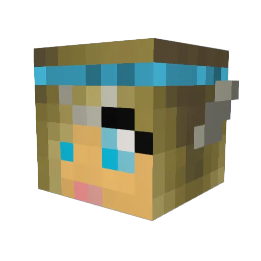 Paige10303 Minecraft avatar head, 3D render