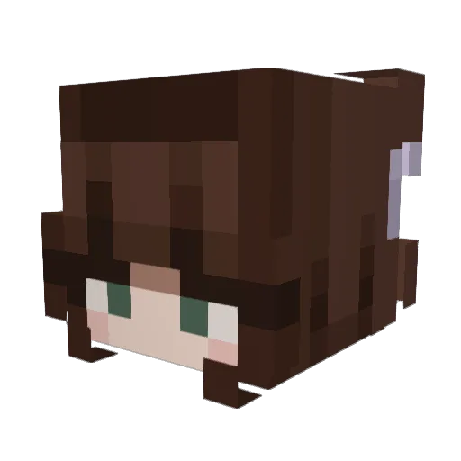 Paige923 Minecraft avatar head, 3D render