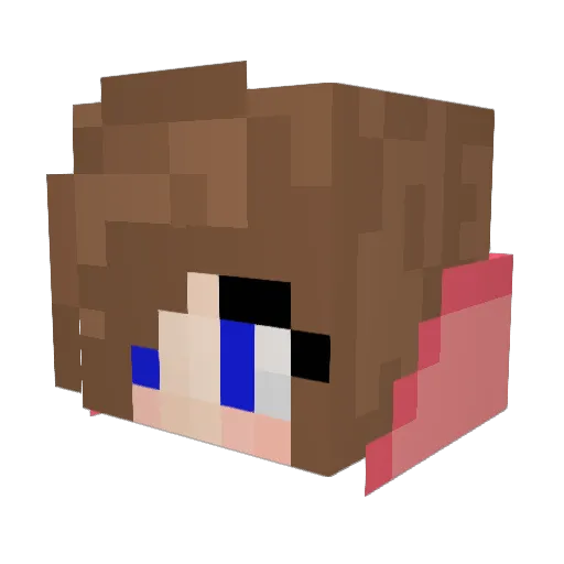 PaigeN11 Minecraft avatar head, 3D render