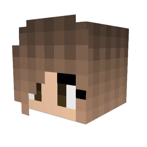 PaigeeNZ Minecraft avatar head, 3D render