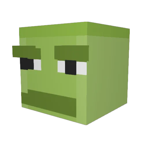 Paiiitato Minecraft avatar head, 3D render