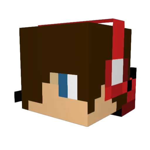 PaiinZFTW Minecraft avatar head, 3D render