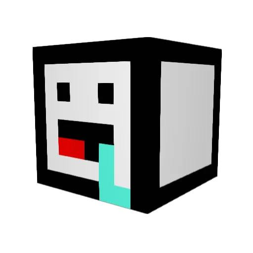 Paiinz Minecraft avatar head, 3D render