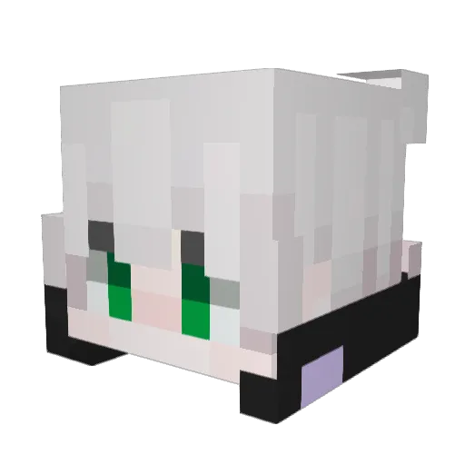 PaikoVT Minecraft avatar head, 3D render