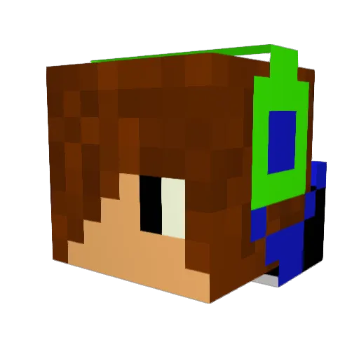 PainAndMissery Minecraft avatar head, 3D render