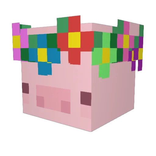 PainCakeFactory Minecraft avatar head, 3D render