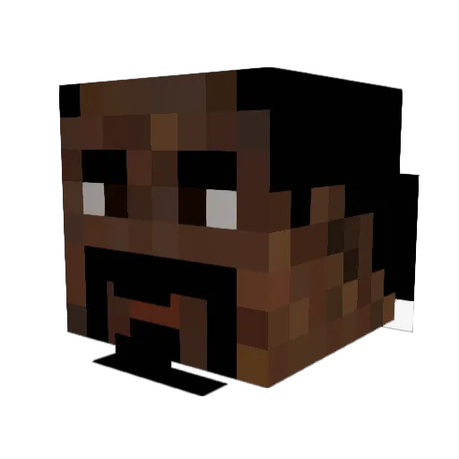 PainCrafter Minecraft avatar head, 3D render