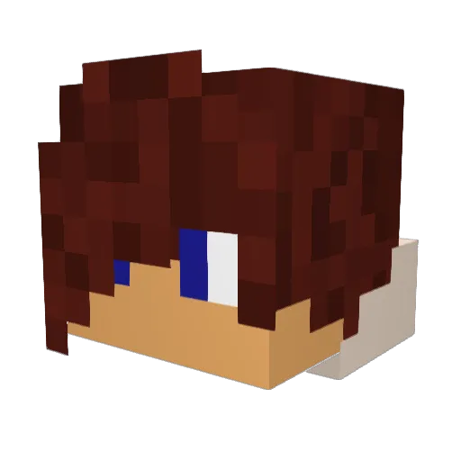 PainMaster05 Minecraft avatar head, 3D render