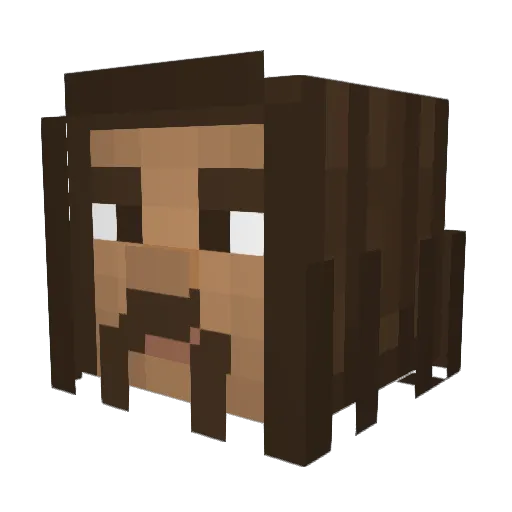 Pain_Polka Minecraft avatar head, 3D render
