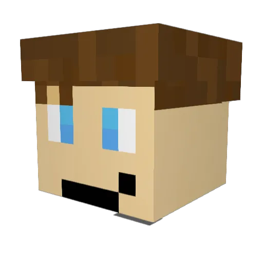 Pain_deluxe Minecraft avatar head, 3D render