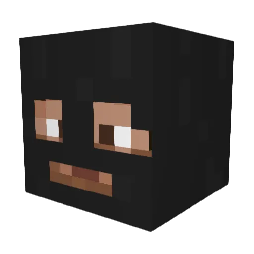 Paincrew Minecraft avatar head, 3D render