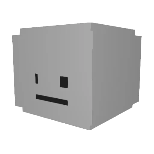 PainfullyLegit Minecraft avatar head, 3D render